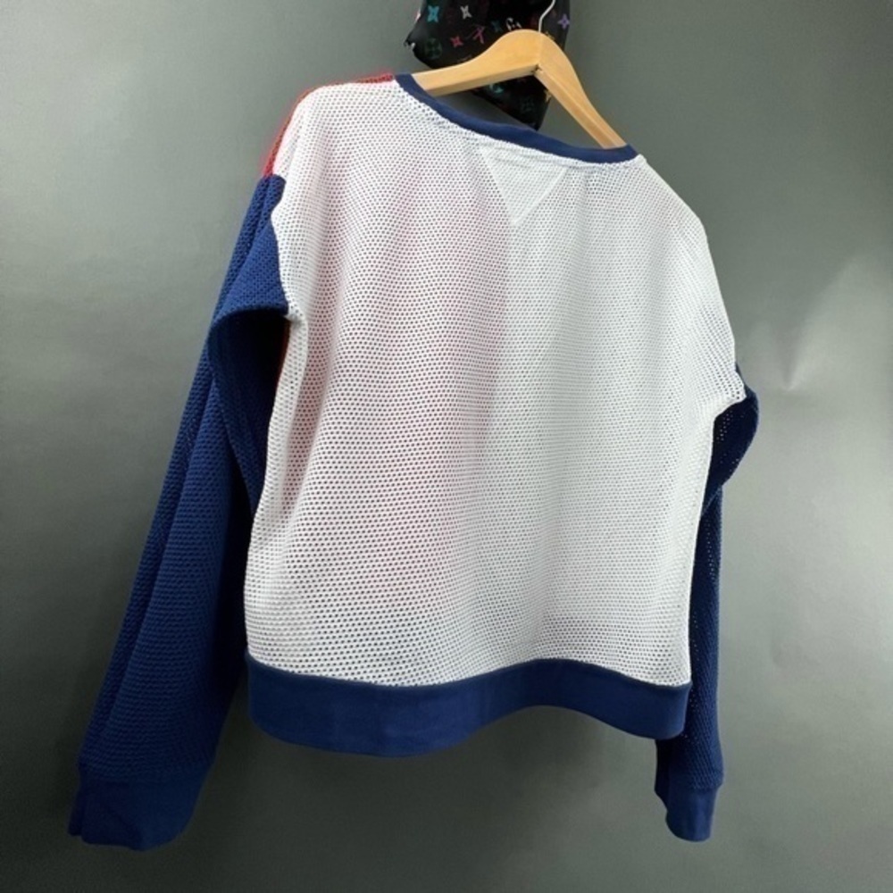 Tommy Hilfiger Sport Color Split Blocked Mesh Long Sleeve Shirt - Picture 16 of 16